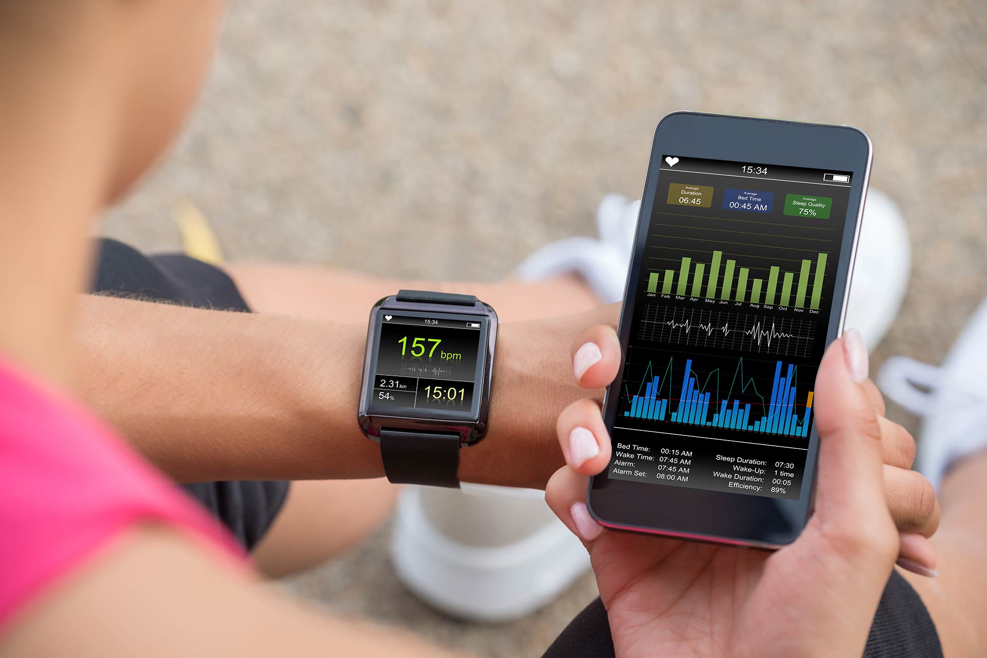 Fitness Tracker Datenanalyse mit dem Smartphone