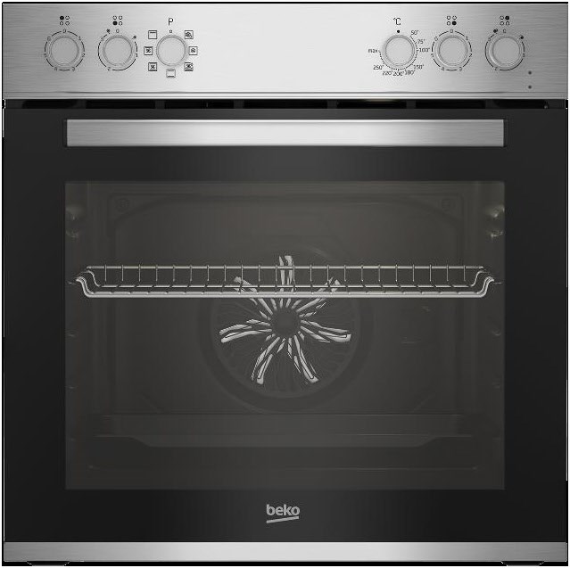 Beko BBUE12020X: Einbauherd-Set Beko Edelstahl + Glaskeramik
