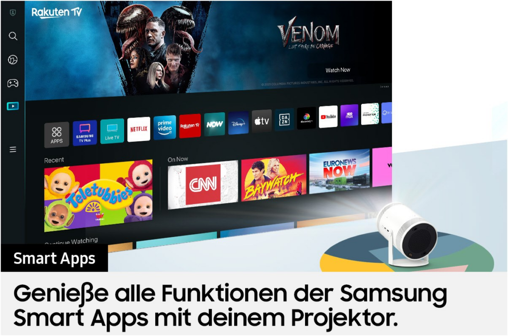 Samsung SP-LSP3BLAXXE The Freestyle Portable DLP-Projector