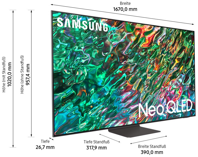 Samsung GQ75QN92BATXZG Neo QLED-TV 189 cm 75 Zoll 4K