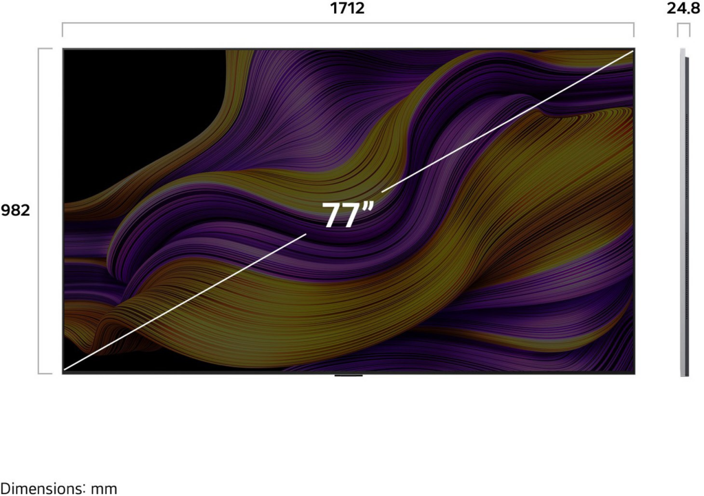 LG OLED77G58LW sw/si OLED-TV