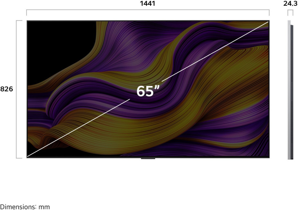 LG OLED65G58LW sw/si OLED-TV