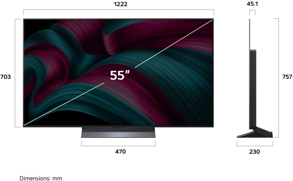 LG OLED55C58LA sw OLED-TV