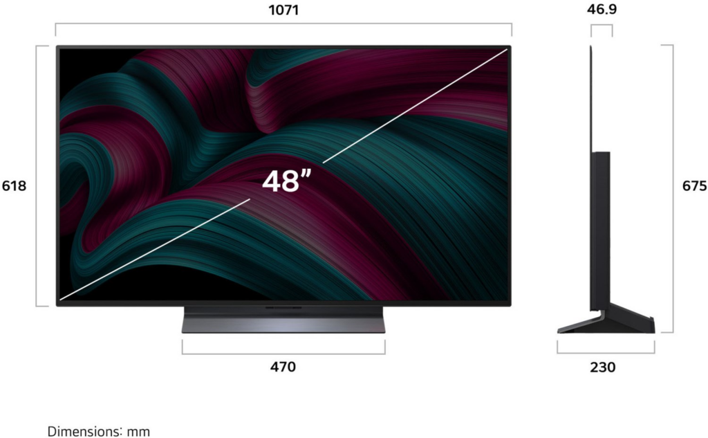 LG OLED48C58LA sw OLED-TV