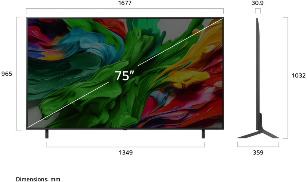 LG 75QNED85A6C sw QNED-TV