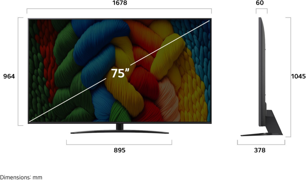 LG 75NANO81A6A sw NanoCell LED-TV