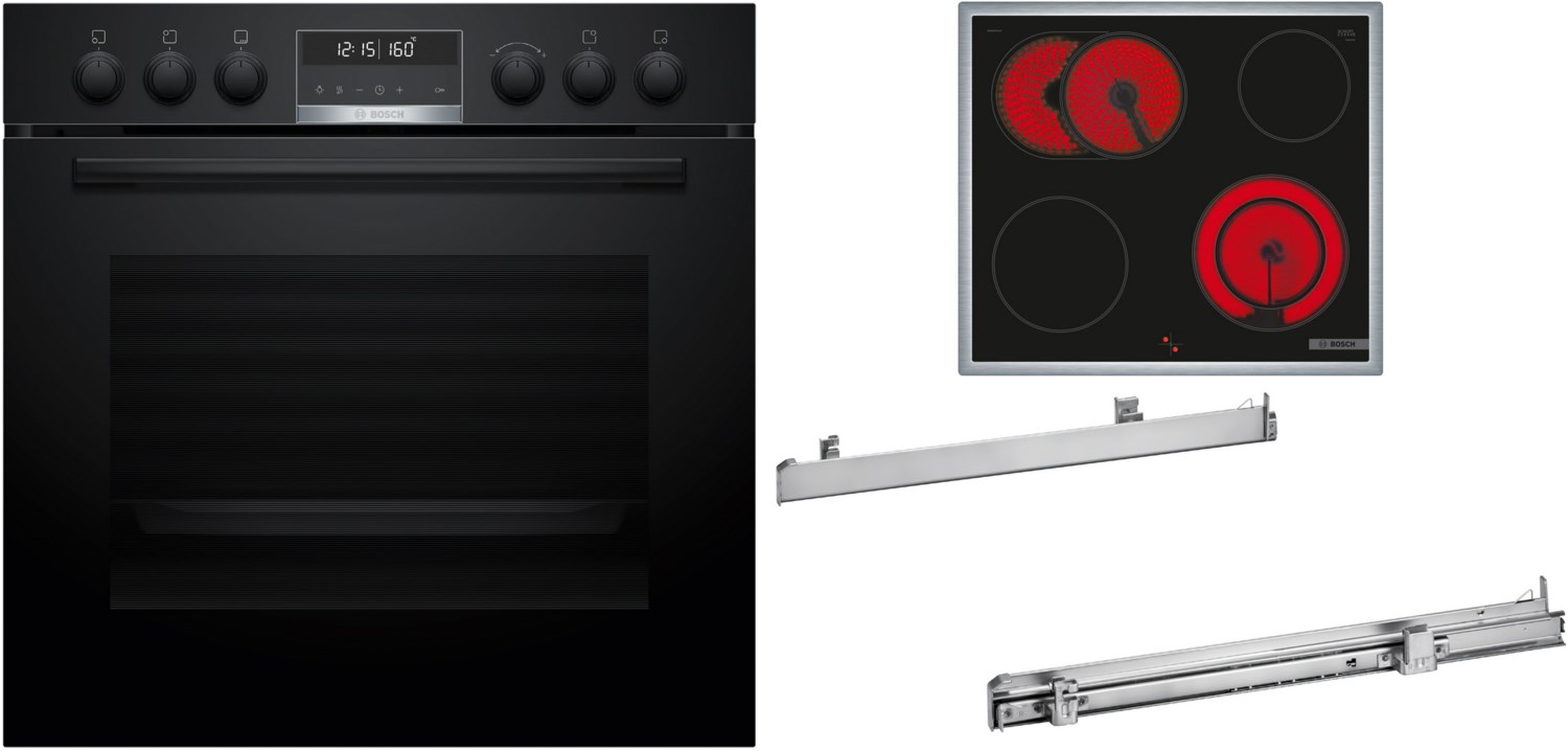 Bosch HND671OS63 sw EB-Herdset
